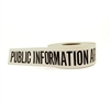 White Public Information Barricade Tape Roll